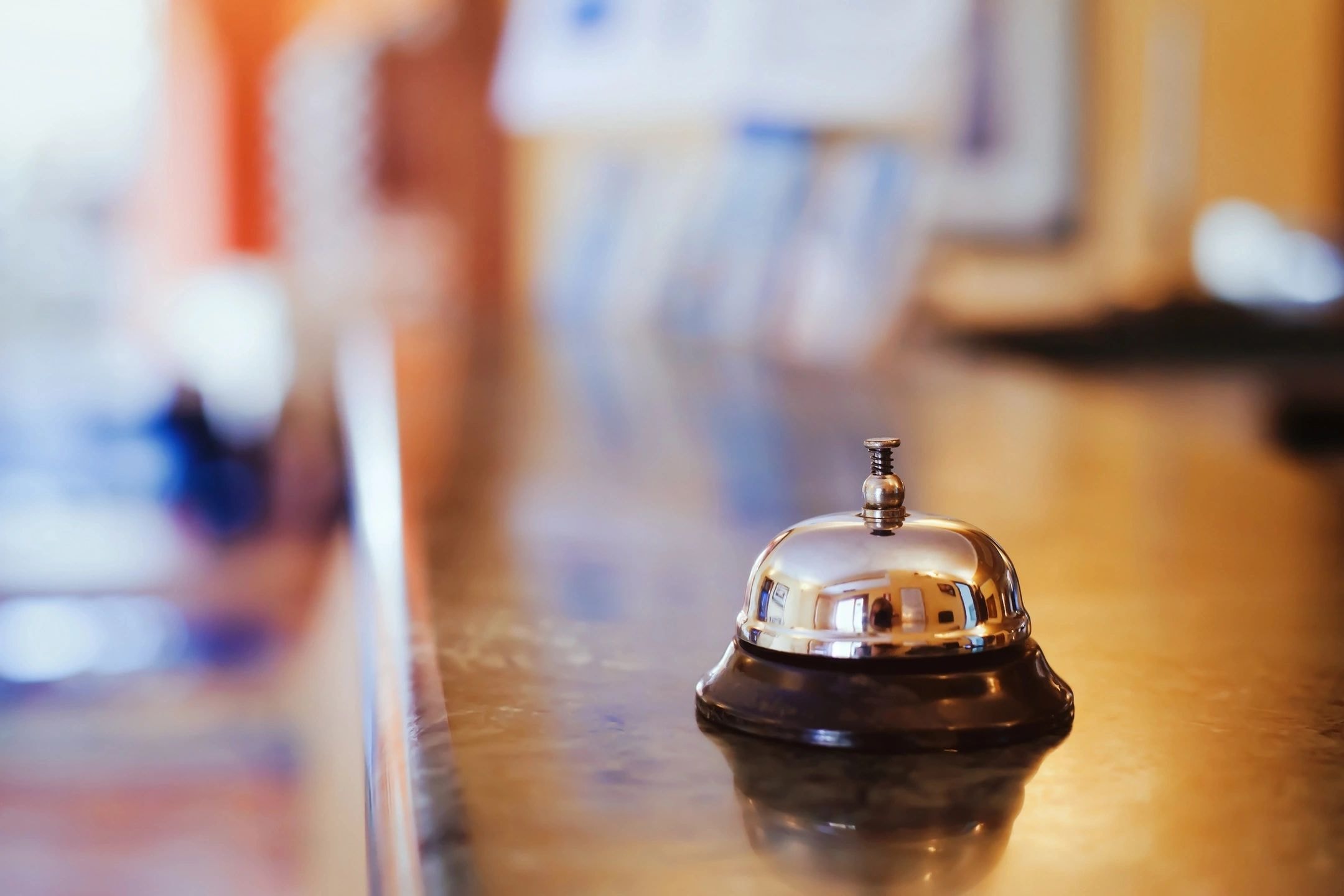Hotel reception service bell